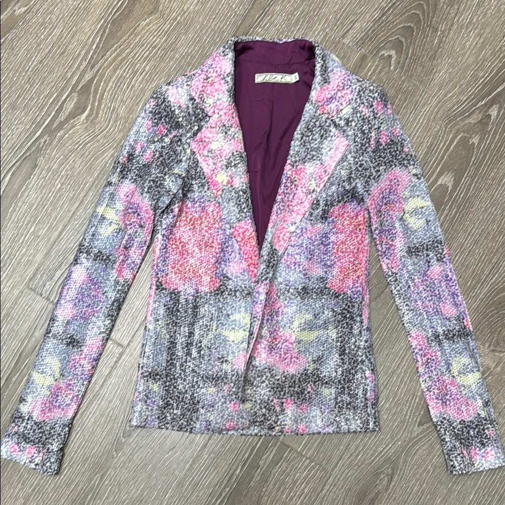 Women's Chloe K Sequin Multicolor Blazer Size XS